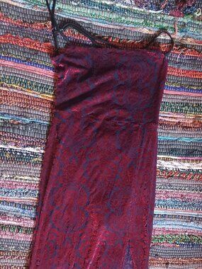 Velvet Spaghetti strap backless dress